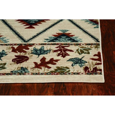 Homeroots 39 x 63 in. Ivory Polypropylene Rug 374405